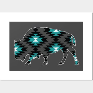 Bison Pattern - 3 Posters and Art